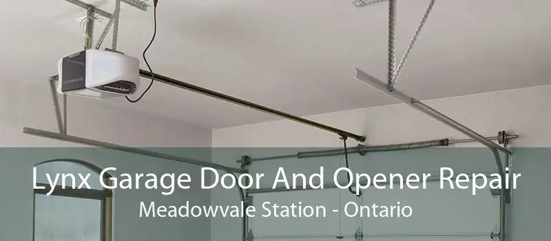 Lynx Garage Door And Opener Repair Meadowvale Station - Ontario