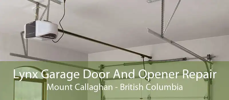 Lynx Garage Door And Opener Repair Mount Callaghan - British Columbia