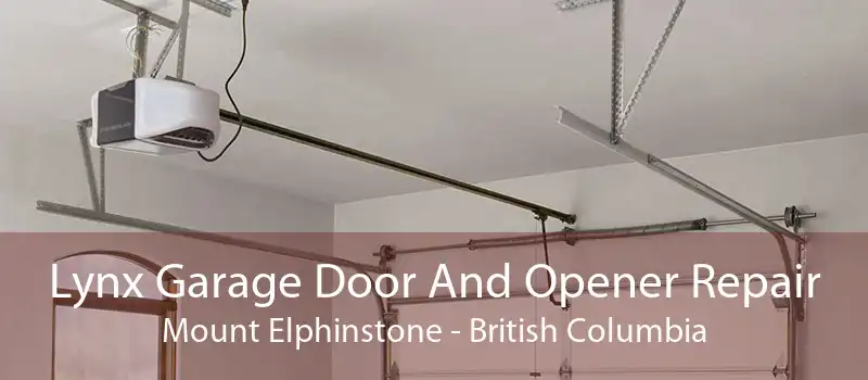 Lynx Garage Door And Opener Repair Mount Elphinstone - British Columbia