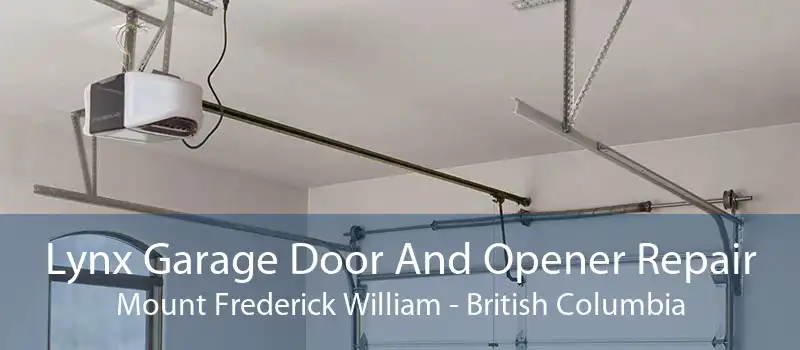 Lynx Garage Door And Opener Repair Mount Frederick William - British Columbia