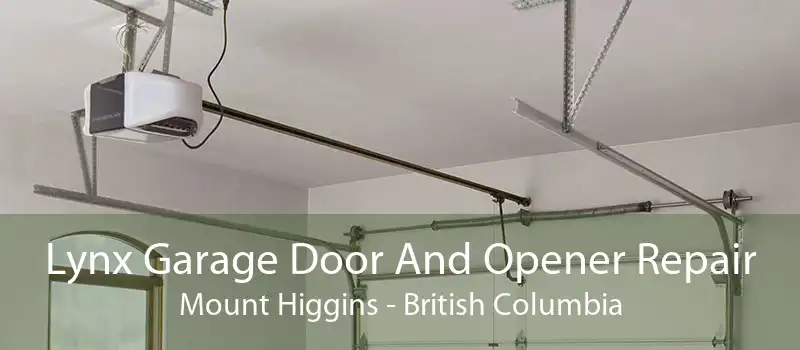 Lynx Garage Door And Opener Repair Mount Higgins - British Columbia