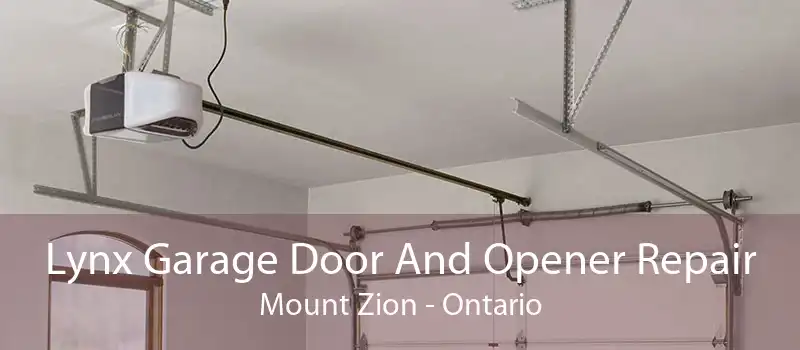 Lynx Garage Door And Opener Repair Mount Zion - Ontario