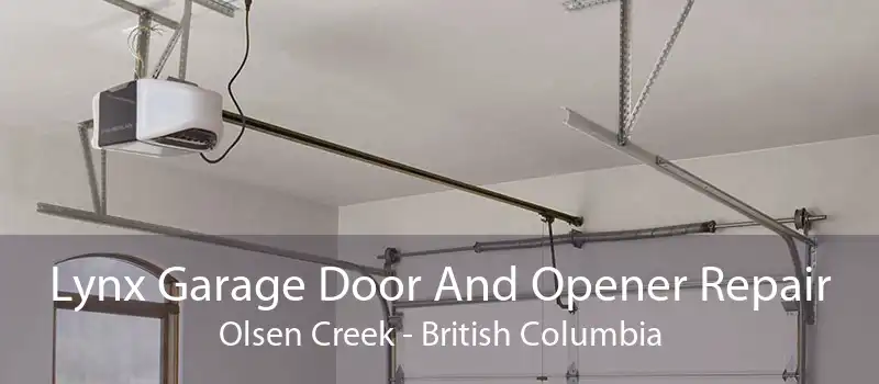 Lynx Garage Door And Opener Repair Olsen Creek - British Columbia