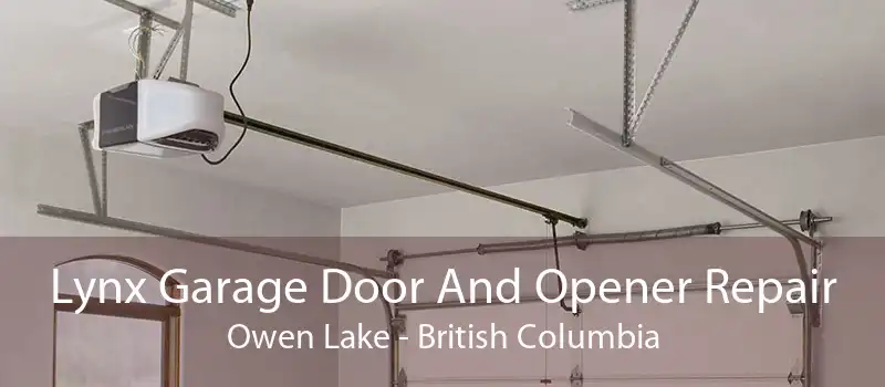 Lynx Garage Door And Opener Repair Owen Lake - British Columbia