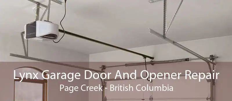 Lynx Garage Door And Opener Repair Page Creek - British Columbia