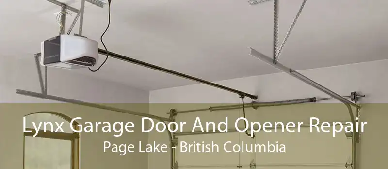 Lynx Garage Door And Opener Repair Page Lake - British Columbia