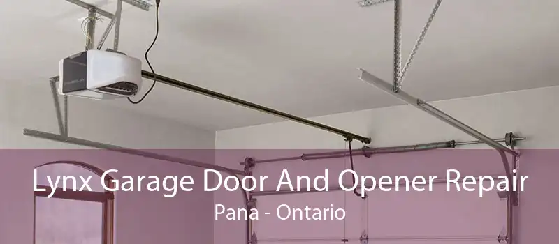 Lynx Garage Door And Opener Repair Pana - Ontario