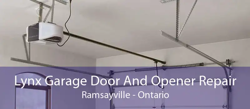 Lynx Garage Door And Opener Repair Ramsayville - Ontario
