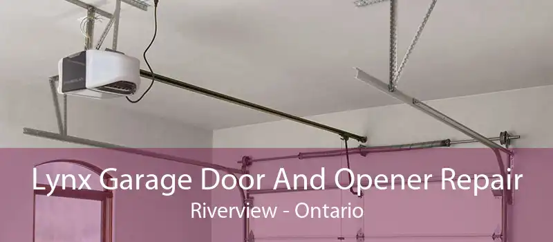Lynx Garage Door And Opener Repair Riverview - Ontario