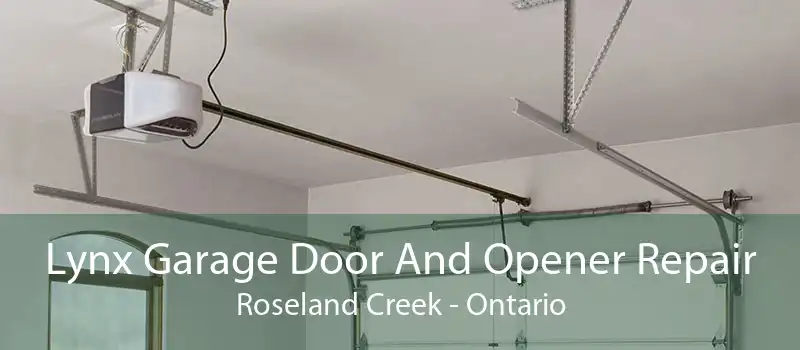 Lynx Garage Door And Opener Repair Roseland Creek - Ontario