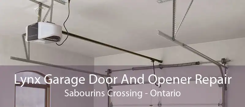 Lynx Garage Door And Opener Repair Sabourins Crossing - Ontario