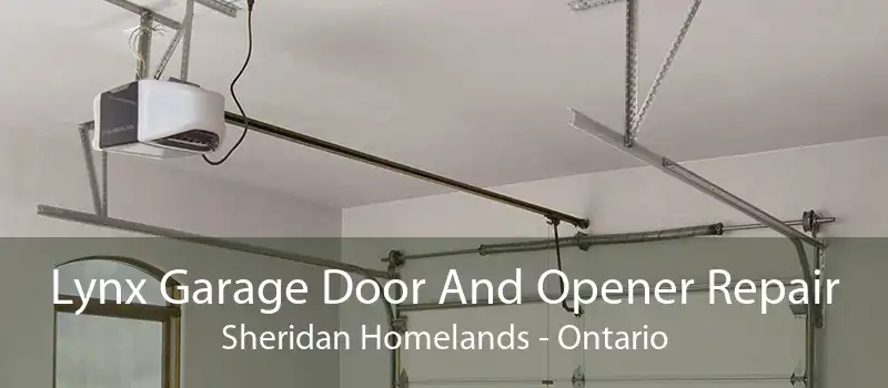 Lynx Garage Door And Opener Repair Sheridan Homelands - Ontario