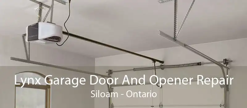 Lynx Garage Door And Opener Repair Siloam - Ontario
