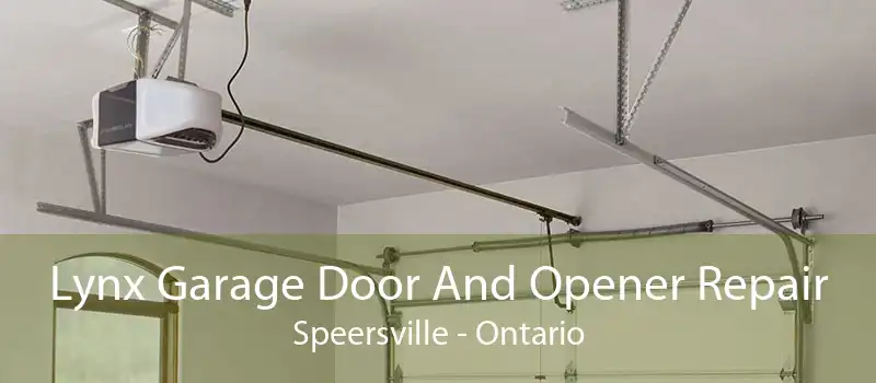 Lynx Garage Door And Opener Repair Speersville - Ontario