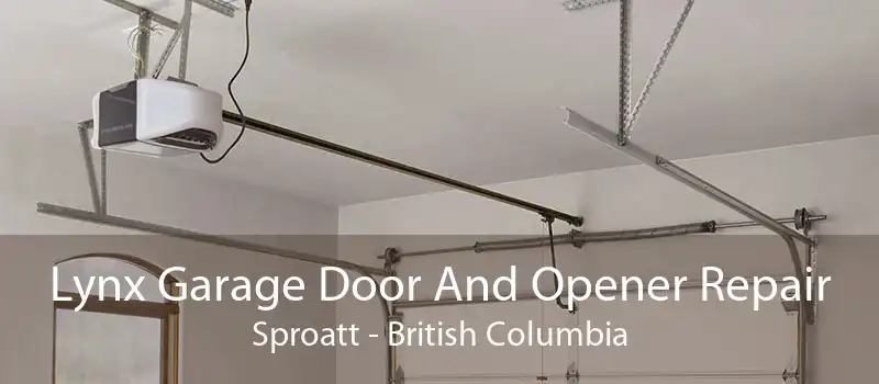Lynx Garage Door And Opener Repair Sproatt - British Columbia