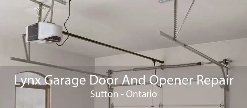 Lynx Garage Door And Opener Repair Sutton - Ontario