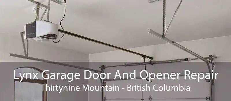 Lynx Garage Door And Opener Repair Thirtynine Mountain - British Columbia