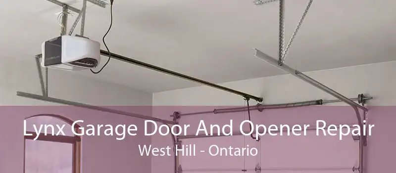 Lynx Garage Door And Opener Repair West Hill - Ontario