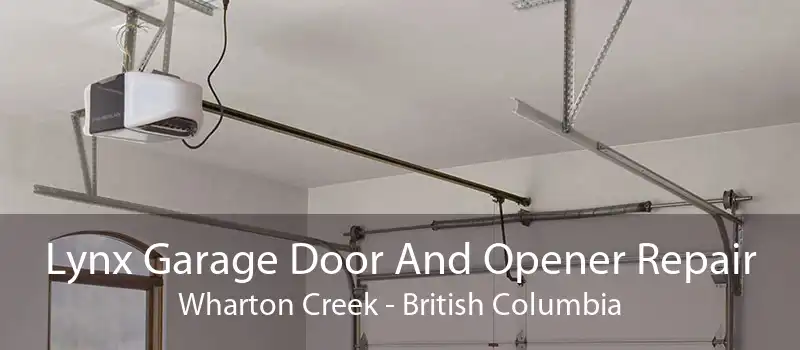 Lynx Garage Door And Opener Repair Wharton Creek - British Columbia