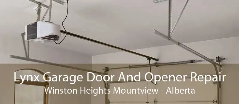 Lynx Garage Door And Opener Repair Winston Heights Mountview - Alberta