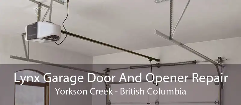 Lynx Garage Door And Opener Repair Yorkson Creek - British Columbia