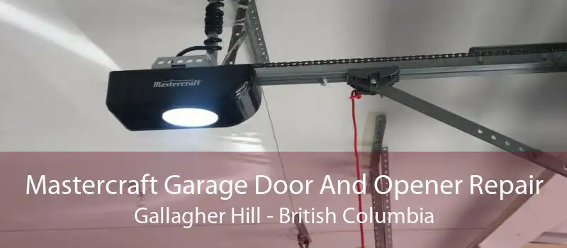 Mastercraft Garage Door And Opener Repair Gallagher Hill - British Columbia
