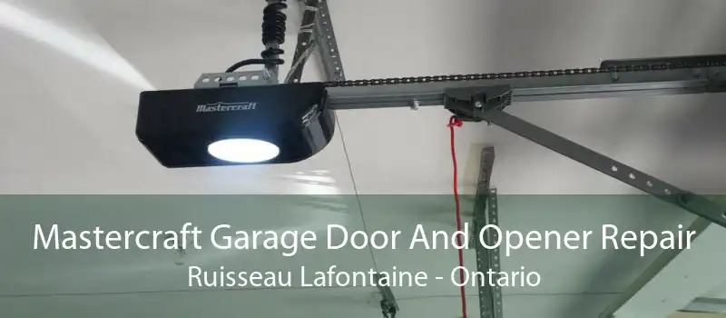 Mastercraft Garage Door And Opener Repair Ruisseau Lafontaine - Ontario