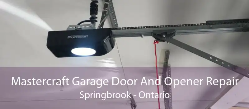 Mastercraft Garage Door And Opener Repair Springbrook - Ontario