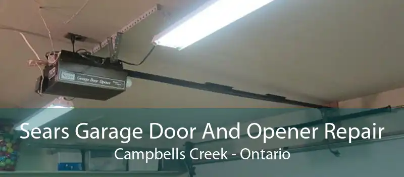 Sears Garage Door And Opener Repair Campbells Creek - Ontario