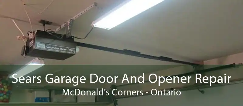 Sears Garage Door And Opener Repair McDonald's Corners - Ontario