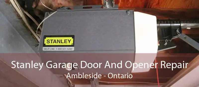 Stanley Garage Door And Opener Repair Ambleside - Ontario