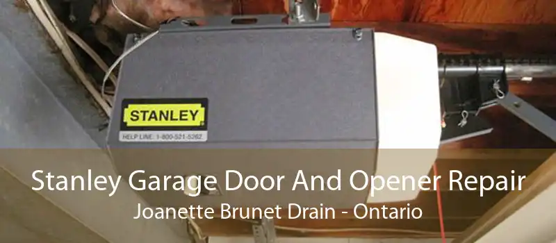 Stanley Garage Door And Opener Repair Joanette Brunet Drain - Ontario