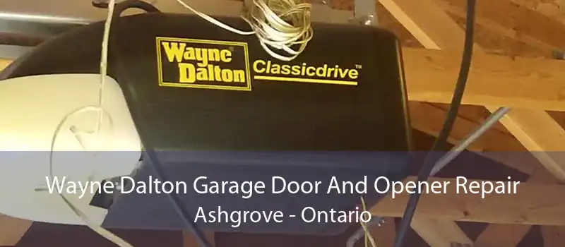 Wayne Dalton Garage Door And Opener Repair Ashgrove - Ontario