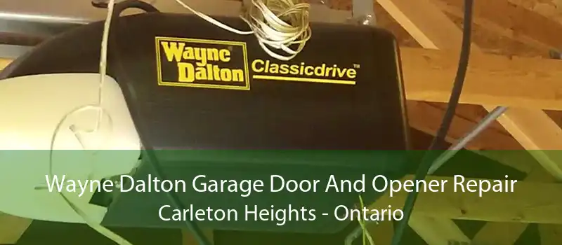 Wayne Dalton Garage Door And Opener Repair Carleton Heights - Ontario