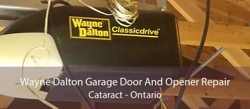 Wayne Dalton Garage Door And Opener Repair Cataract - Ontario