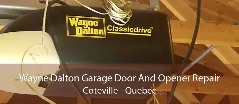 Wayne Dalton Garage Door And Opener Repair Coteville - Quebec