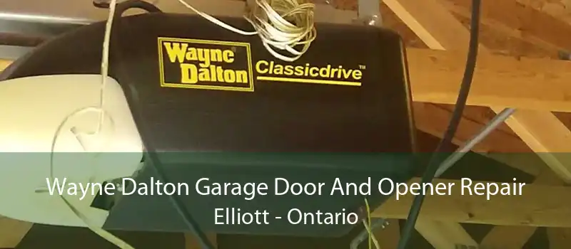 Wayne Dalton Garage Door And Opener Repair Elliott - Ontario