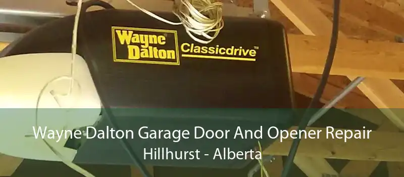 Wayne Dalton Garage Door And Opener Repair Hillhurst - Alberta