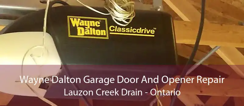Wayne Dalton Garage Door And Opener Repair Lauzon Creek Drain - Ontario