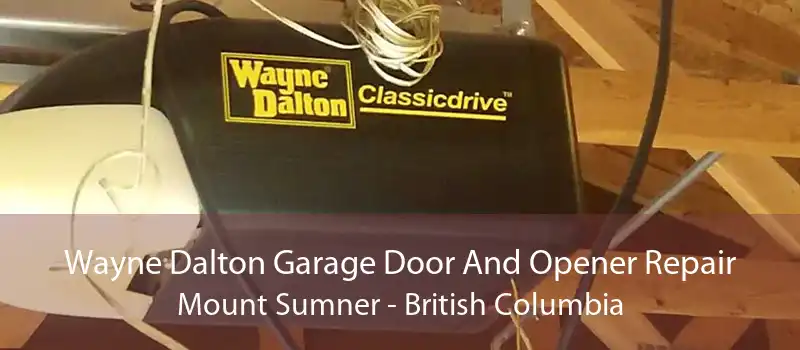 Wayne Dalton Garage Door And Opener Repair Mount Sumner - British Columbia