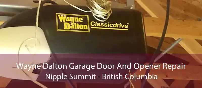Wayne Dalton Garage Door And Opener Repair Nipple Summit - British Columbia