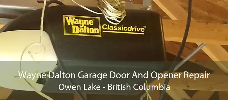 Wayne Dalton Garage Door And Opener Repair Owen Lake - British Columbia